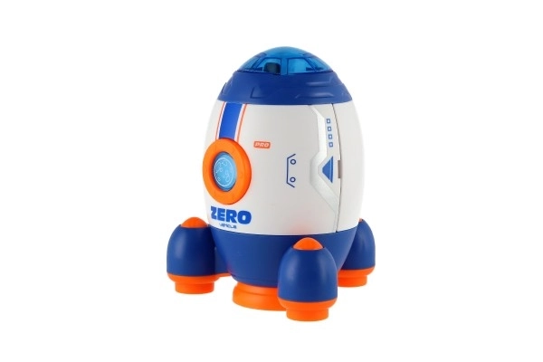 Spaceship Toy with Astronaut and Pull-Back Vehicle