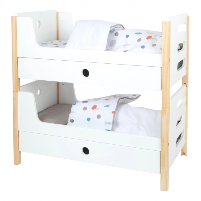 Small Foot Wooden Doll Bunk Bed Little Button