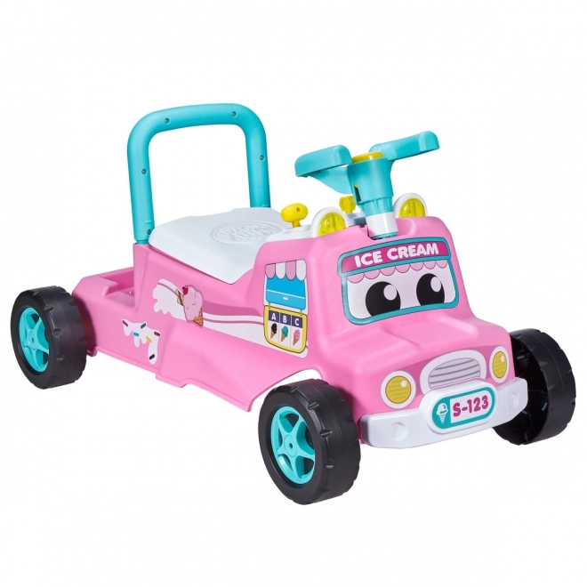 Interactive Ice Cream Truck Ride-On Toy