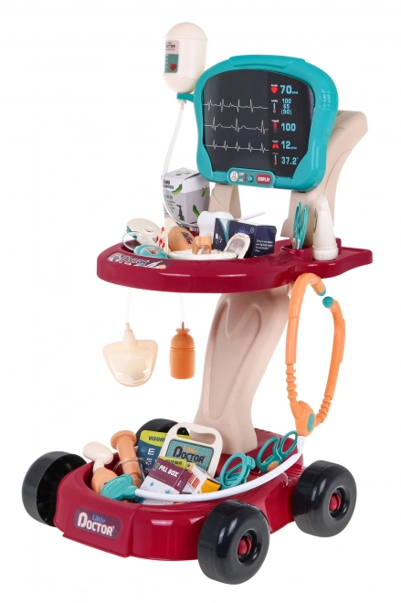 Children's Medical Set Trolley with X-ray Panel