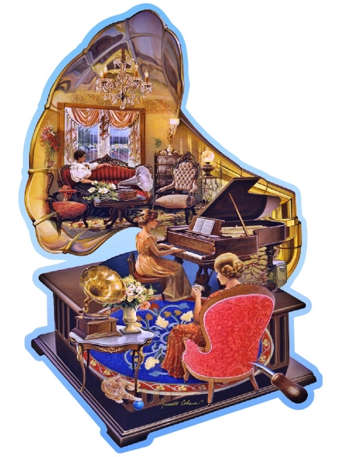 Wooden City Cozy Gramophone Puzzle