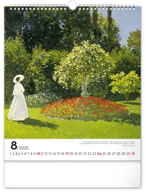 Claude Monet 2025 Wall Calendar