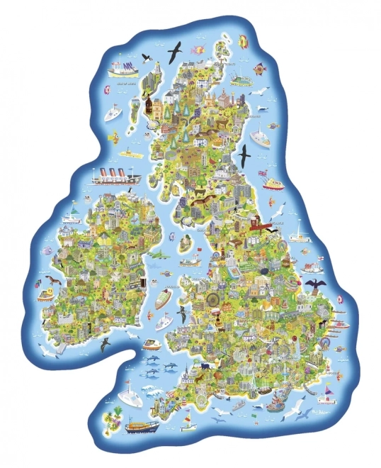 Educational Puzzle Map of the UK and Ireland by Gibsons