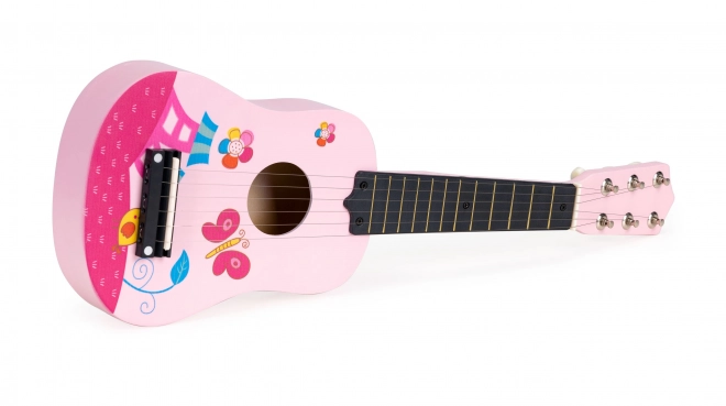 Children's Pink Guitar with Metal Strings