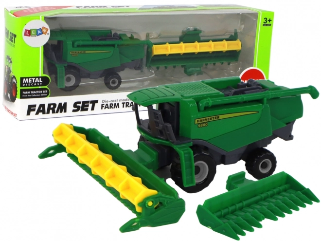 Green Aluminum Toy Harvester