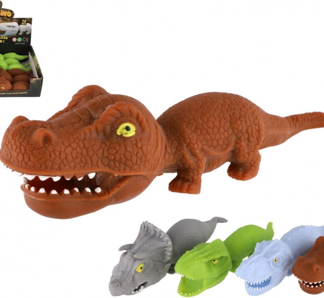 Dinosaurus antistresspeeltje met zand 18 cm