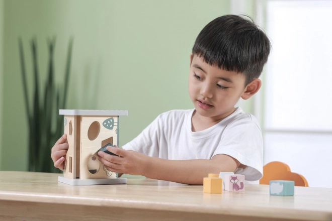 Wooden Puzzle with Gears