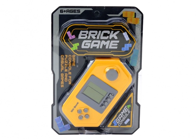 Electronic Tetris Brick Game Console Gray-Yellow
