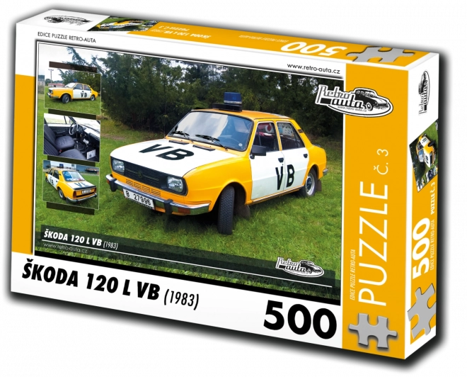 Retro Cars Puzzle ŠKODA 120 L VB