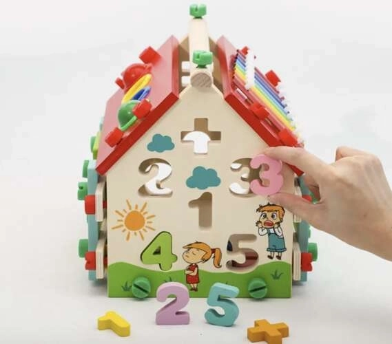 Educational Wooden House for Kids