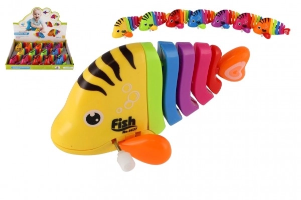 Colorful Wind-up Plastic Fish Toy