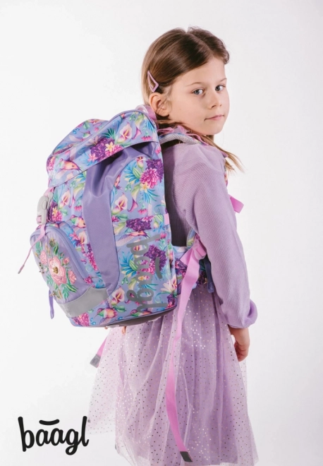 Baagl School Backpack Airy Hummingbird