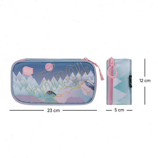 School Pencil Case Skate Moon