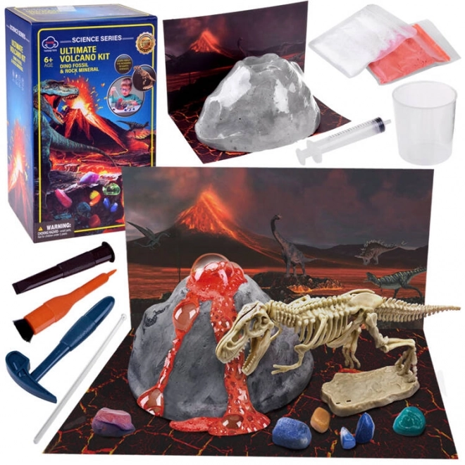 Volcano and Dinosaur Excavation Educational Kit