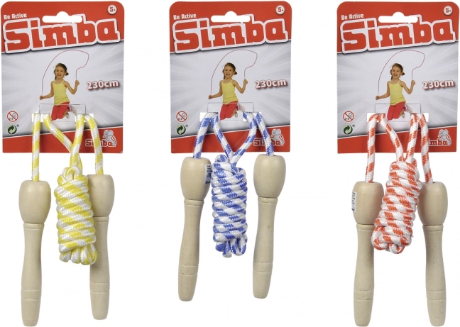Simba Be Active Jump Rope with Wooden Handles 230 cm