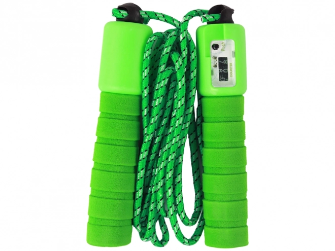 Green Fitness Jump Rope with Counter