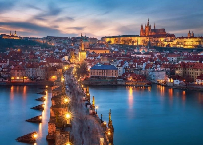 Night View of Prague Puzzle 1000 Pieces