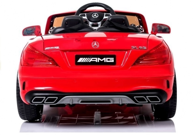 Red Mercedes Battery-Powered Ride-On Car with LCD Display