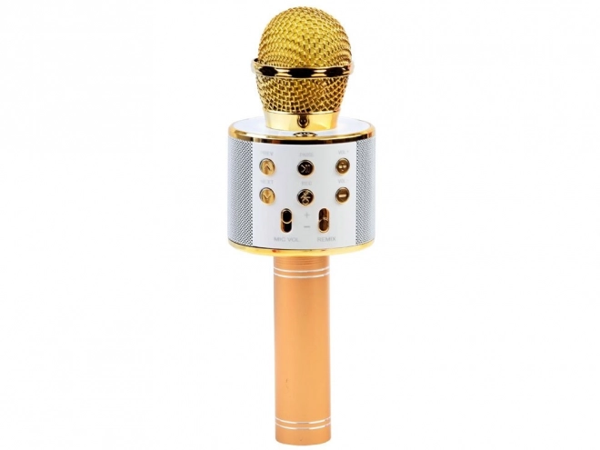 Wireless Karaoke Microphone Speaker – Gold