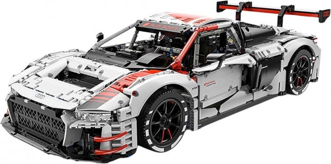 RC Car Building Kit Audi R8 1:8 by Rastar with 3322 Pieces