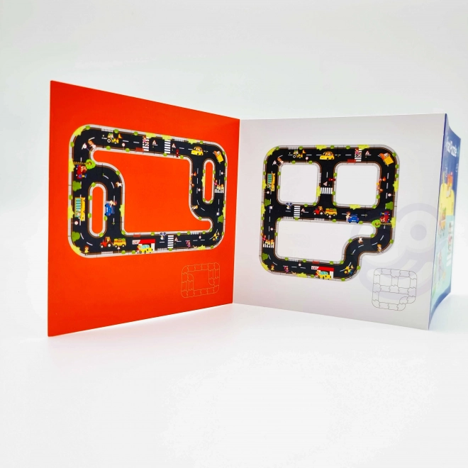 Woopie Green Stadtpuzzle für Kinder - Autorennbahn