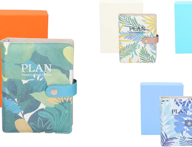 Agenda en coffret cadeau, 19,5 x 14,5 cm, 116 pages