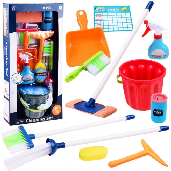 Cleaning Set with Mop and Accessories for Kids