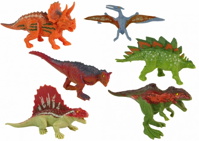 Dinosaur Figurine Set - 6 Colorful Pieces