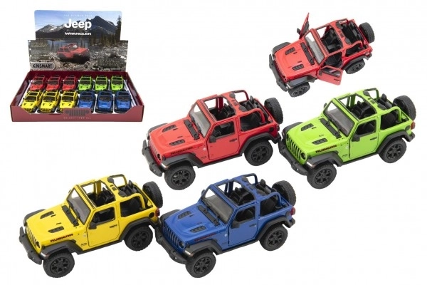 Kinsmart Jeep Wrangler Toy Car with Open Roof