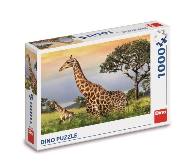 Dino Puzzle Giraffe Family 1000 Pieces