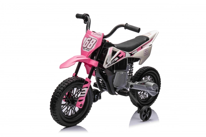 Pink Children's Motorbike with Audio Panel and EVA Wheels