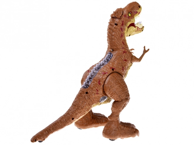 Remote-Controlled Gesture Dinosaur T-Rex Toy – brown