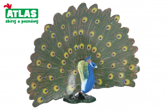 Hand-Painted Peacock Figurine