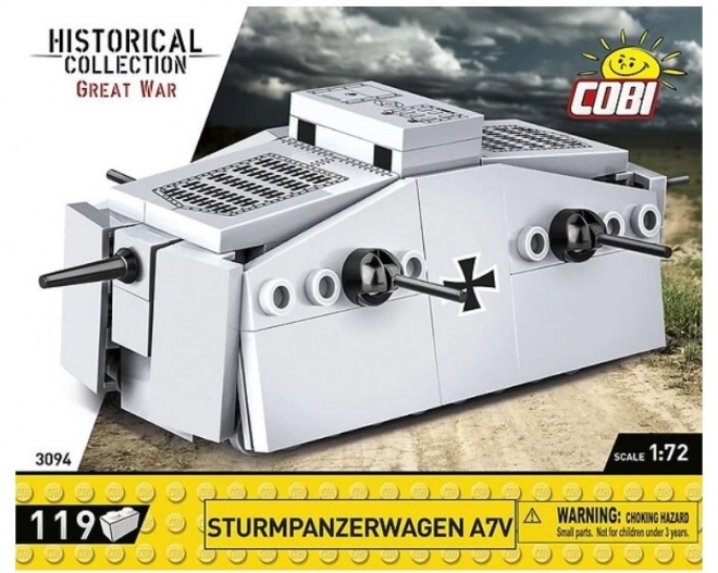 COBI Construction Blocks Sturmpanzerwagen A7V Model