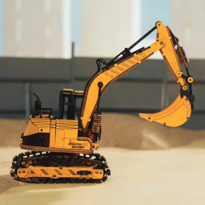 Wooden 3D Puzzle Excavator