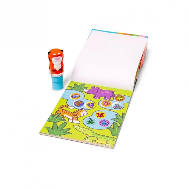 Tiger Sticker Book with Stamps