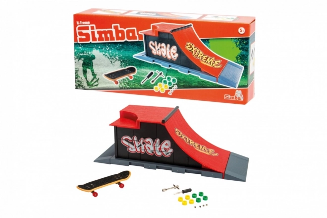 Simba Mini Skateboard with Extreme Ramp