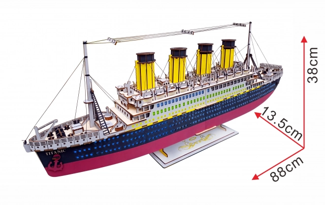 Woodcraft Wooden 3D Puzzle Titanic