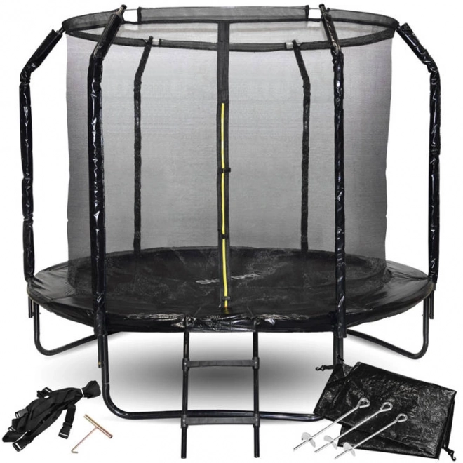 SkyFlyer Outdoor Trampoline with Ladder 8ft