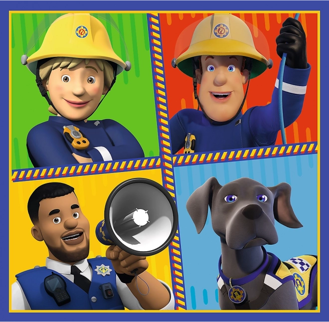 Fireman Sam's Day Puzzle Set 3-in-1