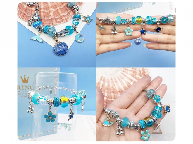 DIY Bracelet Set with Charms and Beads