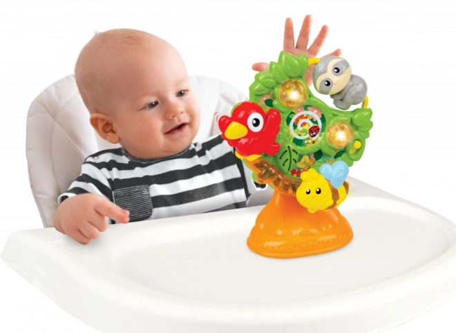 Interactive Animal Tree Toy with Suction