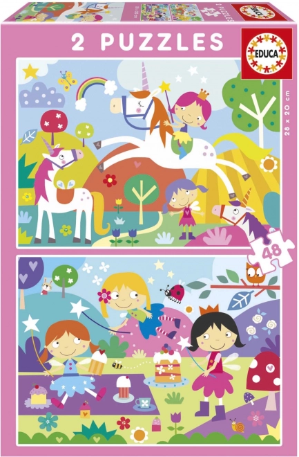 educa unicorns and fairies puzzles