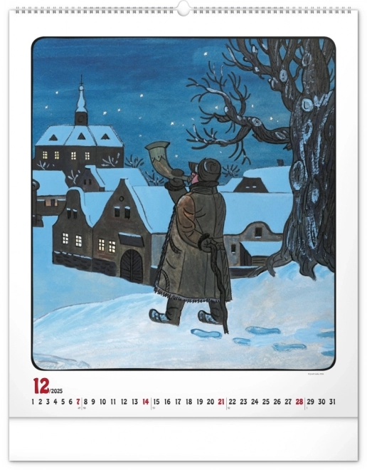 Wall Calendar Josef Lada 2025