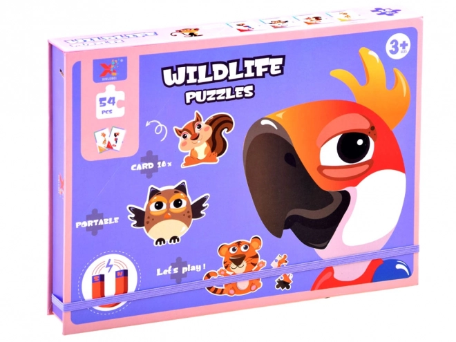 Magnetické puzzle zvířátka