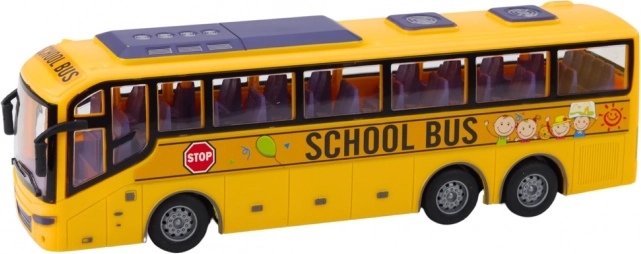 Bus scolaire jaune de course RC 1:30 avec télécommande