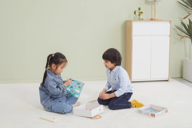 Wooden Magnetic Fishing Game