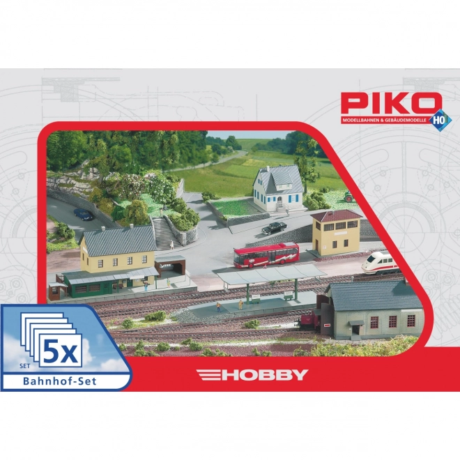 Piko hobby train station buildings set