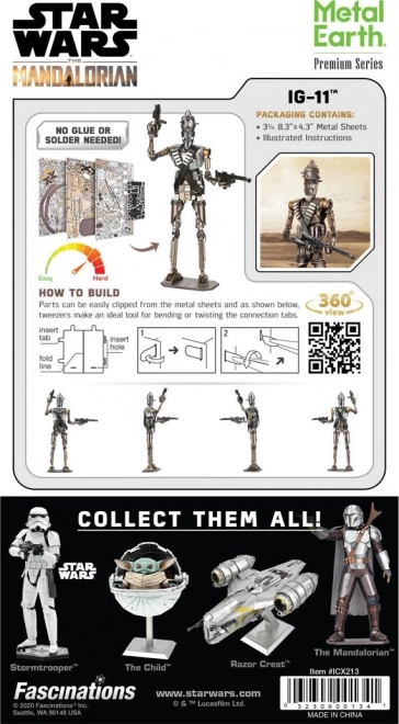 3D Puzzle Star Wars IG-11 Metal Model Kit