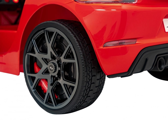 Elektrické autíčko Porsche 718 s MP4 audio panelom – Červené